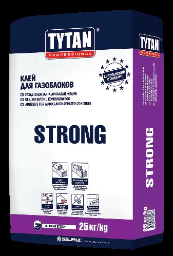 Клей для кладки газо и пеноблоков STRONG