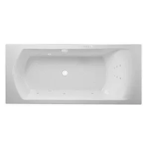 4 варианта Гидромассажная акриловая ванна Jacob Delafon Ove E60143-00 ULTRA WH, 180 х 80 см, белая, форсунки белые