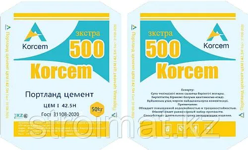 Цемент М-500 (42,5 Б) Korcem/Alacem, 50 кг