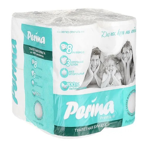 Perina Premium  Бумага туалетная 3 слоя 8 рулонов