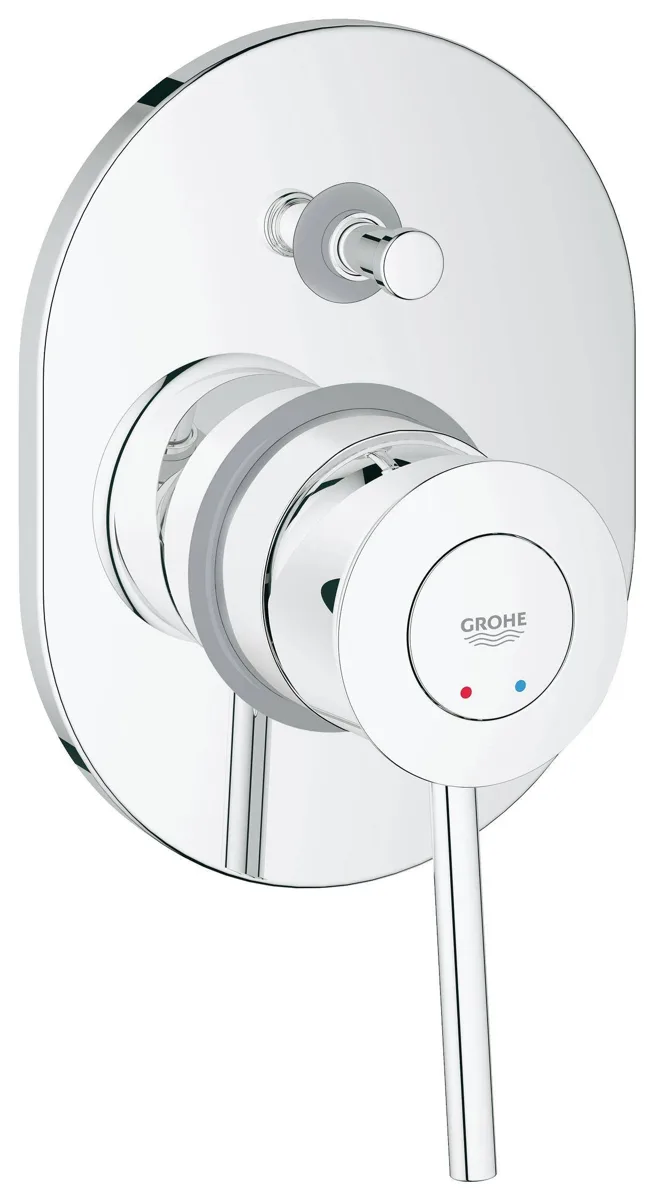 Смеситель для ванны GROHE BauClassic (внешняя и встраиваемая части), хром 29047000