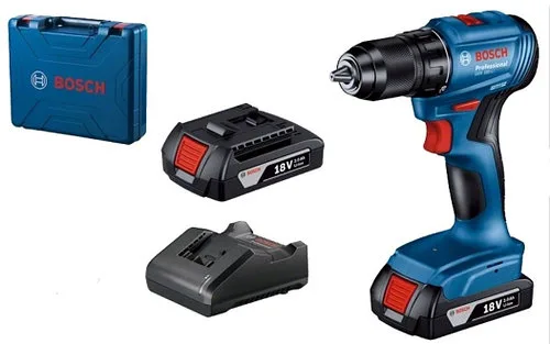 BOSCH GSR 185-LI Аккумуляторная дрель-шуруповерт с бесщеточным двигателем с 2-мя аккумуляторами