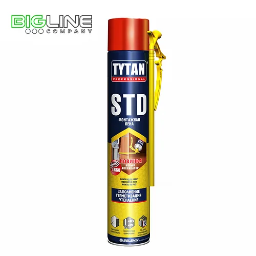 Пена монтажная TYTAN  STD всесезонная бытовая 750мл