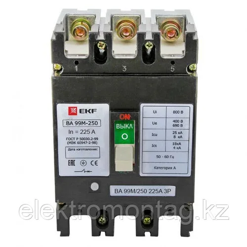 ВА-99М 250/225А 3P 25кА EKF Basic