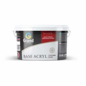 Грунтовка белая ACRYL BASE Пигментированная белая грунтовка для наружных и внутренних работ 7кг