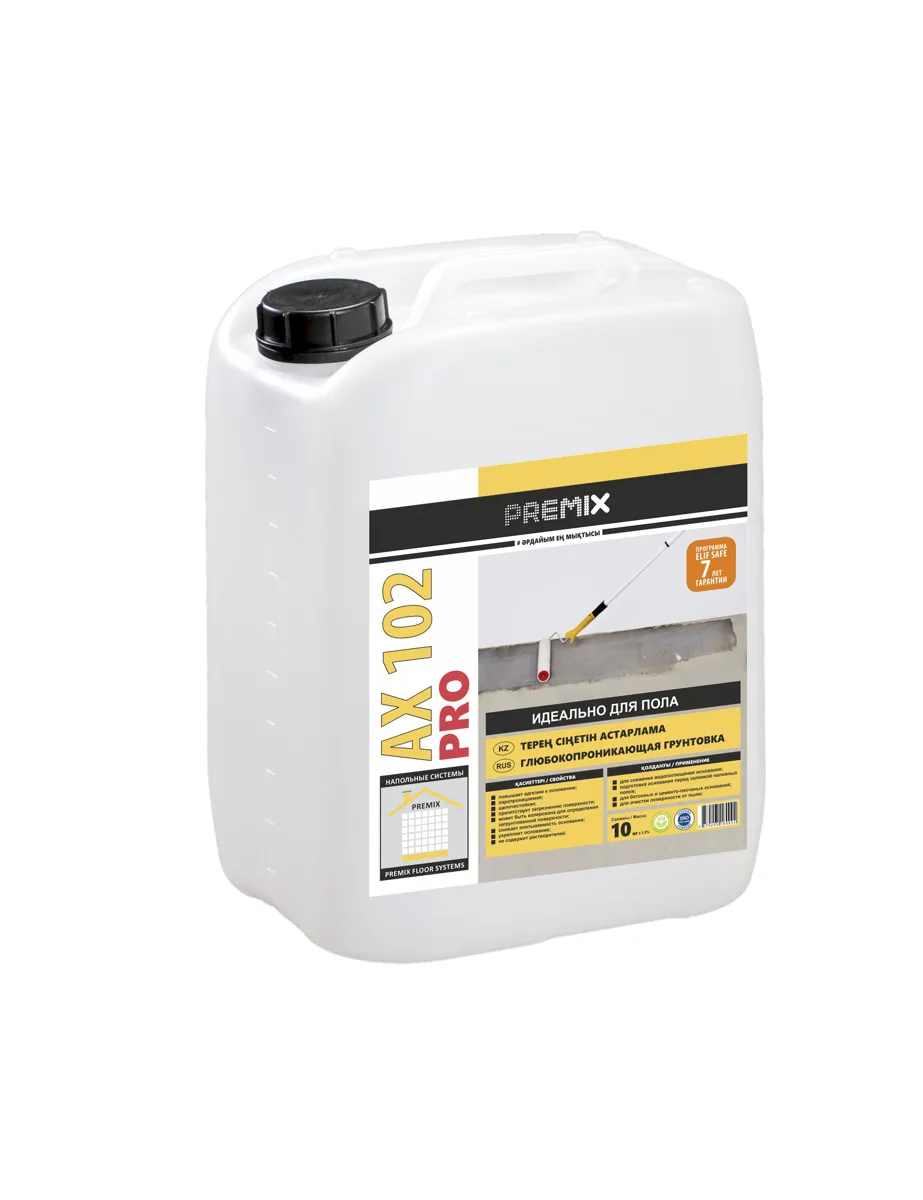 Premix AX 102 Pro ГРУНТОВКА ГЛУБОКОГО ПРОНИКНОВЕНИЯ ДЛЯ ПОЛОВ И СТЕН(10л)
