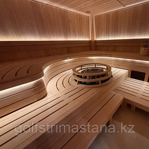 3D полки для сауны (финской парной), все включено