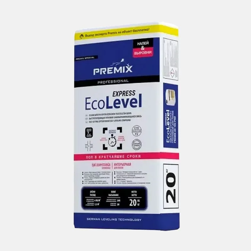 Premix EcoLevel - самовыравнивающаяся смесь (30 кг)