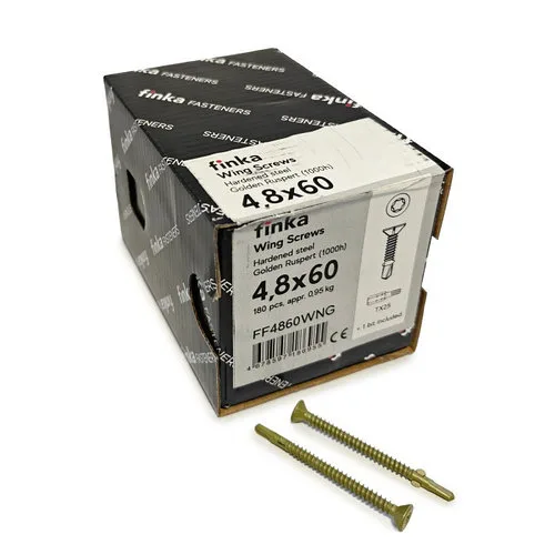 Шурупы (саморезы) флюгельные Finka Wing Screws 4,8x60 мм TX25 (180 шт)