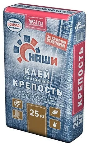 НАШИ Клей плиточный КРЕПОСТЬ, 25кг