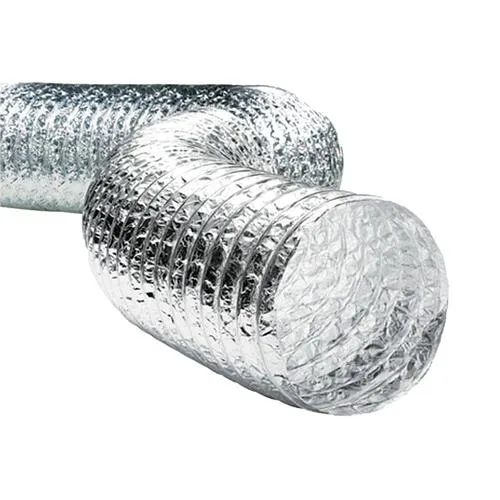 Воздуховод гибкий армированный, металлизированная пленка, d102, до 10 м