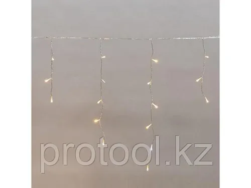 Гирлянда "Айсикл" 10х0,6 м, 238LED, IP44, прозрачный ПВХ, цвет свечения теплый белый NEON-NIGHT (Тип питания: