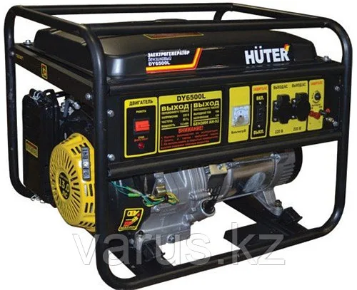 Электрогенератор бензиновый Huter DY6500L портативный