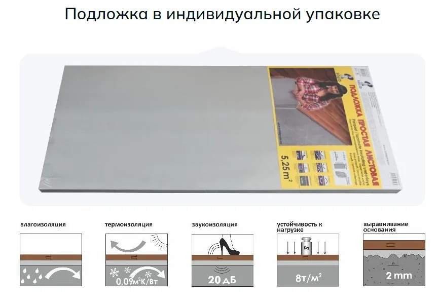 Подложка листовая серая, 3 мм
