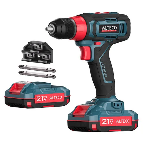 Дрель шуруповёрт аккумуляторная CD 21-35 Li х2 "ALTECO"