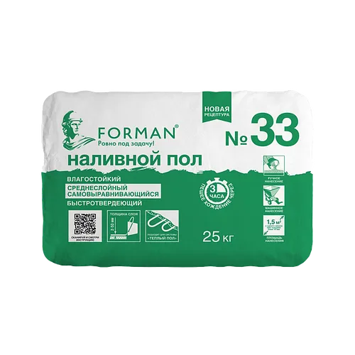 Наливной пол Forman 33, 25кг