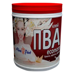 Клей ПВА, Alina Paint NORMA Econom, 0,8 кг (бумага, картон, дерево) (АЛИНА ПЭЙНТ НОРМА ЭКОНОМ 0,8)