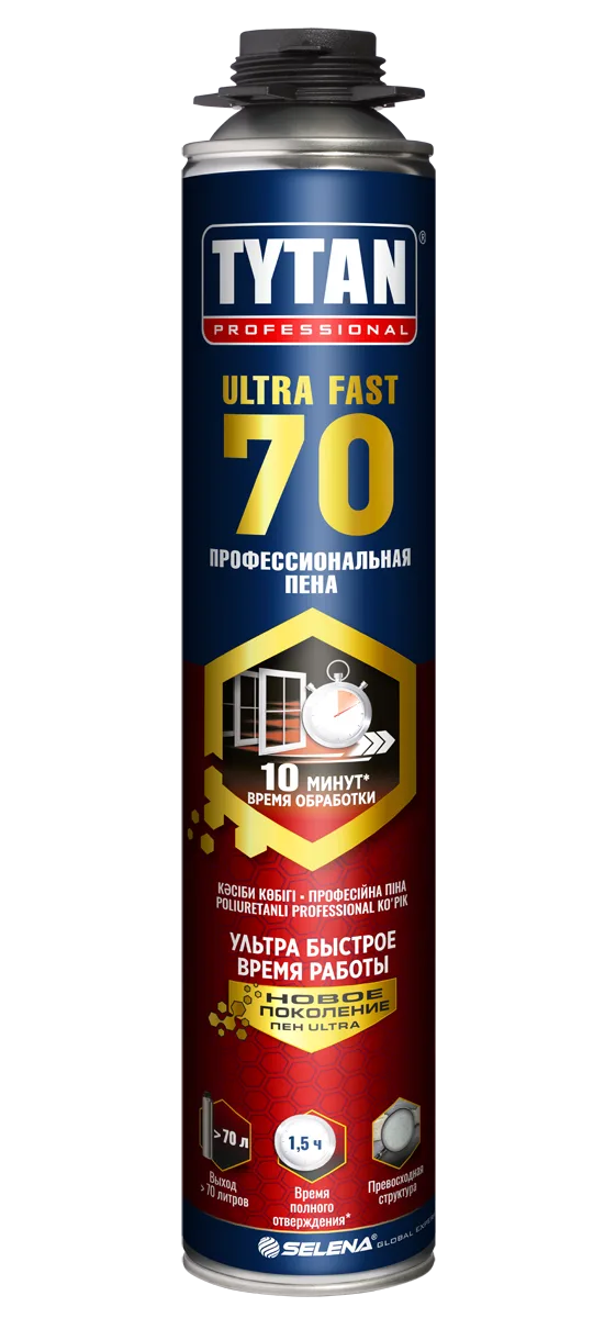 10040857 TYTAN пена ПРОФ 70 ULTRA FAST (870 мл)