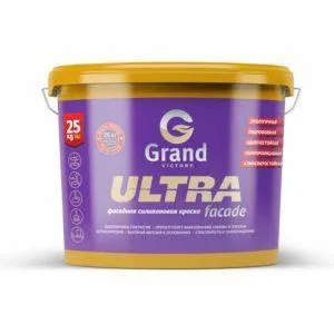 Фасадная силиконовая краска для наружных работ ULTRA Facade 25кг