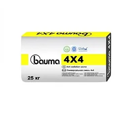Клей строительный универсальный Bauma 4x4 Universal, 25 кг