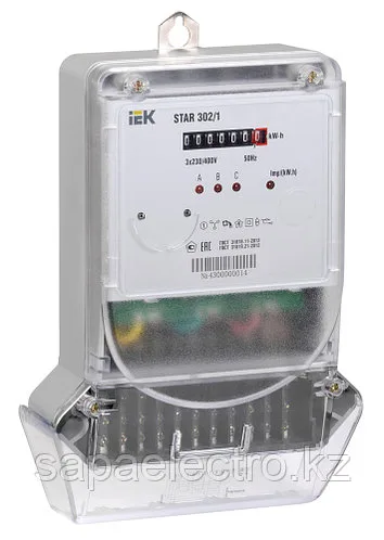 Счетчик электрической энергии трехфазный STAR 302/1 С4-5(7,5)М Т IEK
