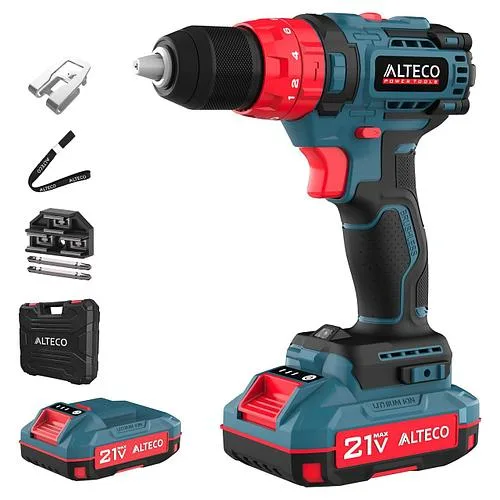 Бесщеточная аккумуляторная дрель-шуруповерт ALTECO CD 21-45 BL X2