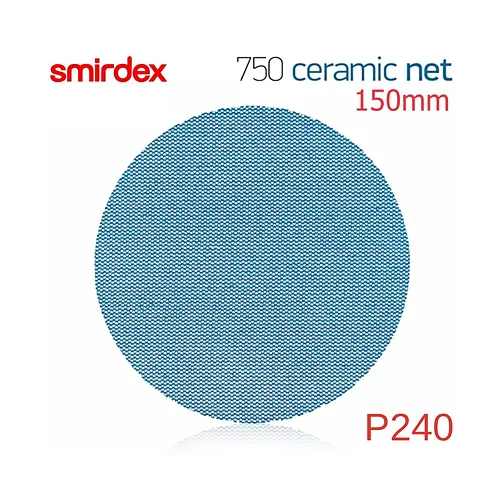 Абразивный круг (сетка) P240 150мм SMIRDEX Net Velcro Discs 750