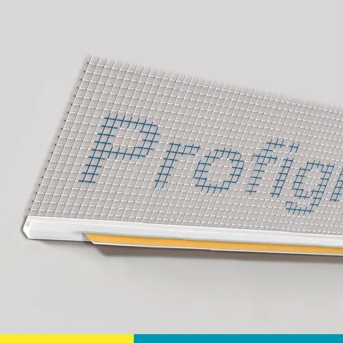 Оконный профиль примыкания с сеткой и пыльником Profigips, 6мм х 2400мм, белый