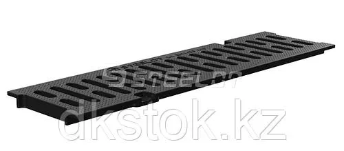 Пластиковая решетка для водоотводного лотка SteeStart DN100 черная, класс А15