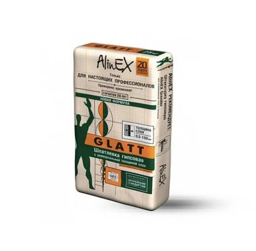 Гипсовая универсальная шпатлевка Alinex «GLATT», 25 кг
