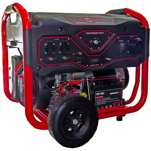Бензиновый генератор MAGNETTA GFE11000, 8 кВт, 220 В