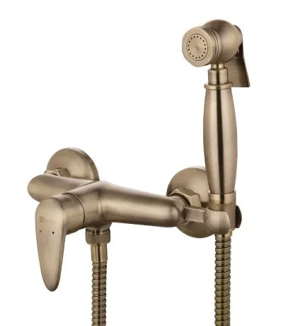 Смеситель настенный с гигиеническим душем LEMARK LM 3318 B PRAMEN (Чехия)