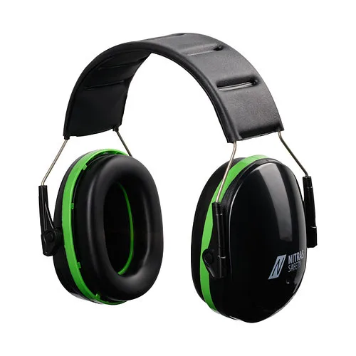 NITRAS 9251 MUTE DEFENDER PRO, наушники противошумные, SNR 30 дБ, черно-зеленые