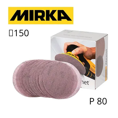 Шлифовальный круг (сетка) Mirka Abranet 150 мм, зернистость P80