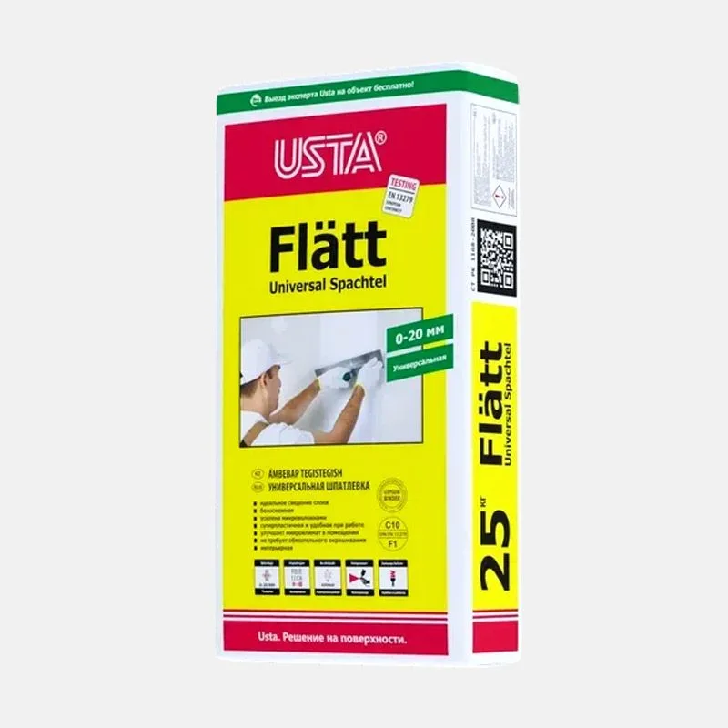Гипсовая шпатлевка USTA Flatt (25 кг)