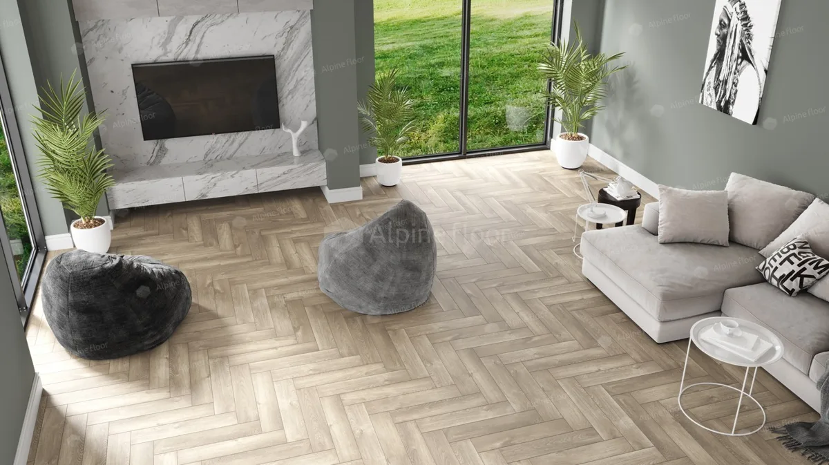 Alpine Floor ДУБ НАТУРАЛЬНЫЙ ОТБЕЛЕННЫЙ ЕСО 13-5 SPC ламинат