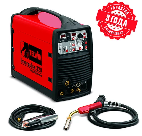 Сварочный полуавтомат INVERPULSE 320 MIG/TIG/MMA 400V + ACC (815301)